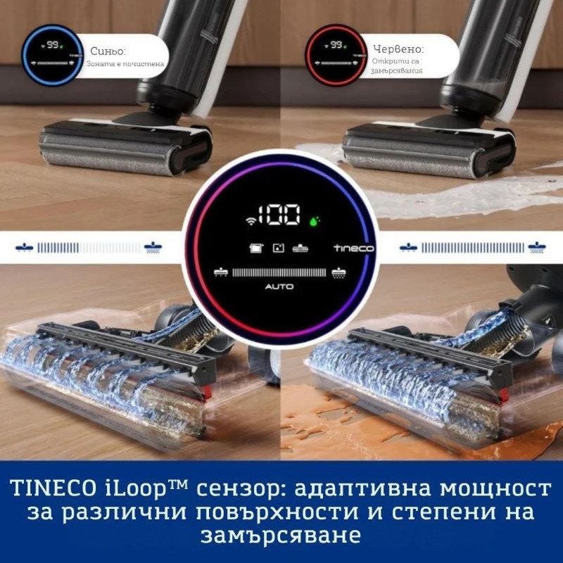 Tineco Floor One Switch S6 Вертикална прахосмукачка Безкабелна