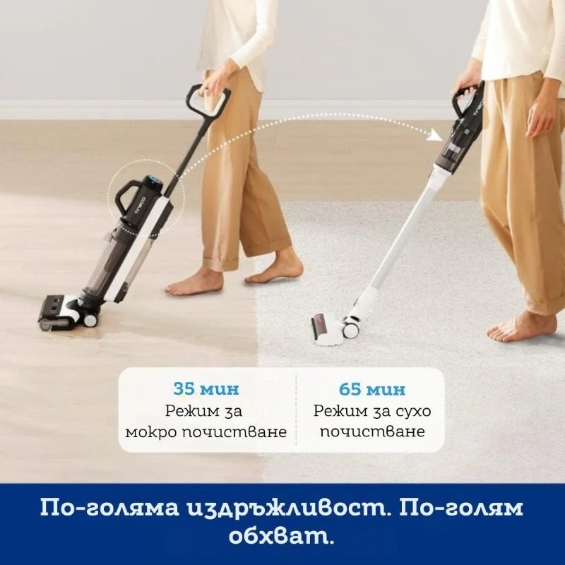 Tineco Floor One Switch S6 Вертикална прахосмукачка Безкабелна